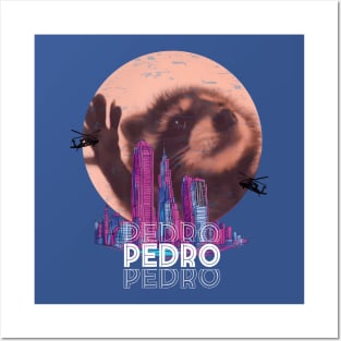 Pedro Racoon Dance Popular Meme 2024 Posters and Art